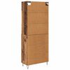 vidaXL Highboard z szufladą 2 pcs Stare drewno Materiał drewnopochodny