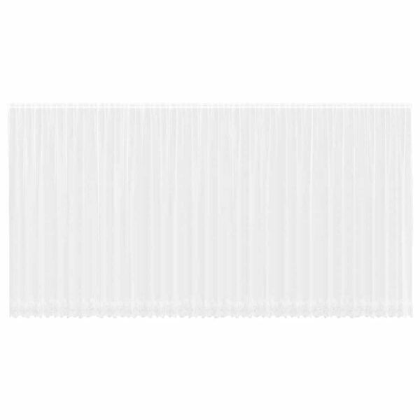 vidaXL Firanka Koronkowa z zasłonami Biały 300 x 900 cm Poliester