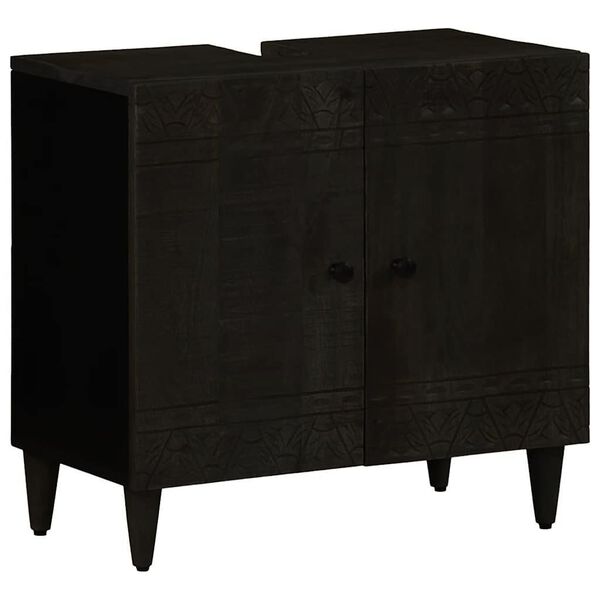 vidaXL 2-cz. zestaw mebli łazienkowych, lite drewno mango