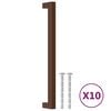vidaXL Uchwyty do szafek, 10 szt., brąz, 224 mm, stal nierdzewna