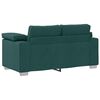 vidaXL Sofa Ciemna zieleń 160 x 80 x 82 cm tkanina