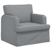 vidaXL Sofa 2 pcs Jasnoszary