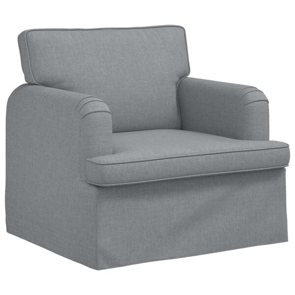 vidaXL Sofa 2 pcs Jasnoszary
