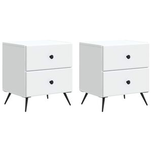 vidaXL Szafka Nocna 2 szt. Biały 43 x 34,5 x 47,5 cm
