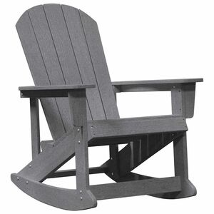 vidaXL Fotel bujany Adirondack Jasnoszary HDPE