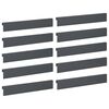 vidaXL Profil nakładkowy ogrodowy 10 szt. 100 x 5 x 15 cm Stal
