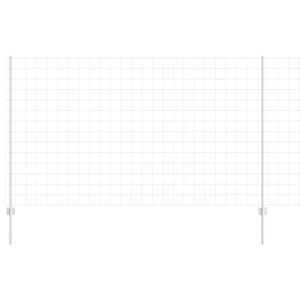 vidaXL Ogrodzenie Euro z słupkiem 10 x 1,4 m Stal ocynkowana srebrny