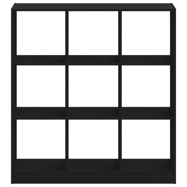 vidaXL Regał, czarny, 102x32x108 cm, materiał drewnopochodny