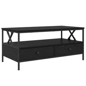vidaXL Stolik kawowy Czarny dąb 100 x 51 x 45 cm Drewno inżynieryjne