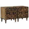 vidaXL Szafka Nocna 2 pcs Brązowy 40 x 33,5 x 46 cm Drewno z mango