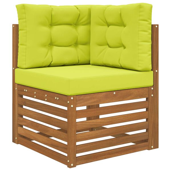 vidaXL Poduszka do sofy na zewnątrz 3 pcs Zielony Poliester