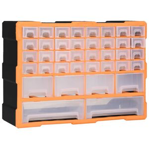 vidaXL Organizer z 38 szufladkami, 52x16x37,5 cm