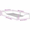 vidaXL Ramka łóżka Biały 80 x 220 cm Lite drewno sosnowe