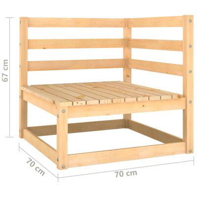 vidaXL 10-cz. zestaw mebli ogrodowych z poduszkami, drewno sosnowe
