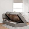 vidaXL Ł&oacute;żko z miejscem na przechowywanie i materacem Ciemnoszary