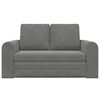 vidaXL Sofa Bed 60cm Ciemnoszary Aksamit