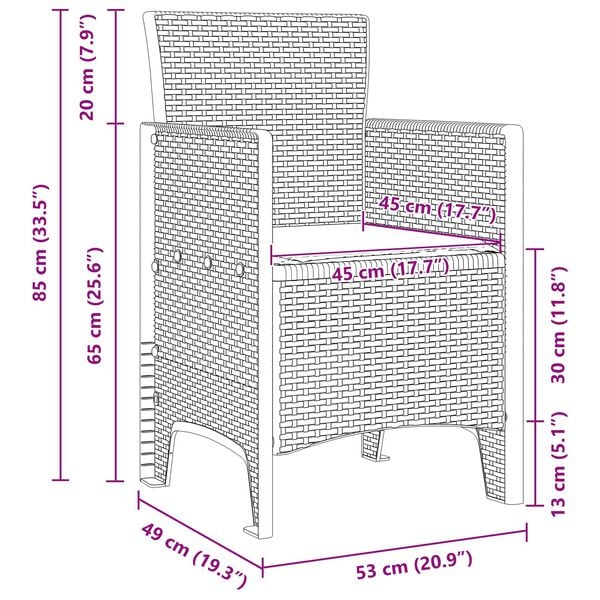 vidaXL Zestaw do jadalni w ogrodzie 11 pcs Antracytowy i Jasnoszary