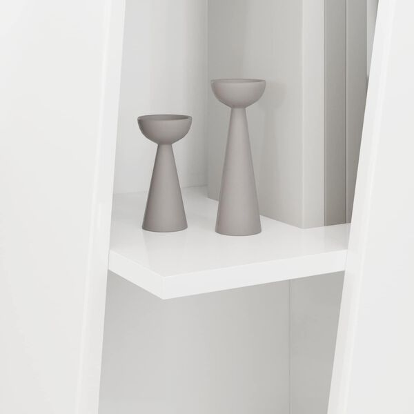 vidaXL P&oacute;łka boczna Wysoki połysk biały 33 x 32 x 100,5 cm