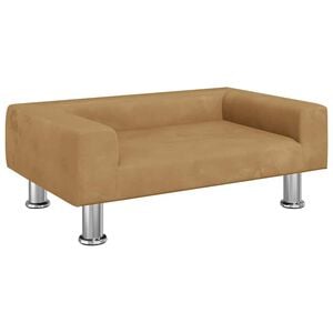 vidaXL Legowisko dla psa, brązowe, 70x45x26,5 cm, aksamitne