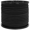 vidaXL Liny bungee 8 mm Czarny PP i guma