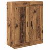 vidaXL Highboard z szufladą 2 pcs Stare drewno Materiał drewnopochodny