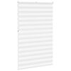 vidaXL Roleta zebra, biała, szerokość tkaniny 135,9 cm, poliester