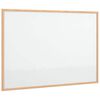 vidaXL Tablica magnetyczna z ramą z litego drewna sosnowego 80x55 cm