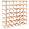 vidaXL Stojak na 42 butelki wina, 68,5x23x68,5 cm, lite drewno sosnowe