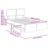 vidaXL Ramka ł&oacute;żka z szufladą Czarny 120 x 200 cm Drewno inżynieryjne
