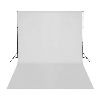 vidaXL Tło fotograficzne, bawełniane, 500 x 300 cm, białe