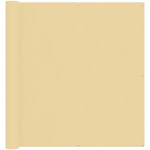 vidaXL Ekran balkonowy piaskowy 110 x 400 cm Materiał Oxford