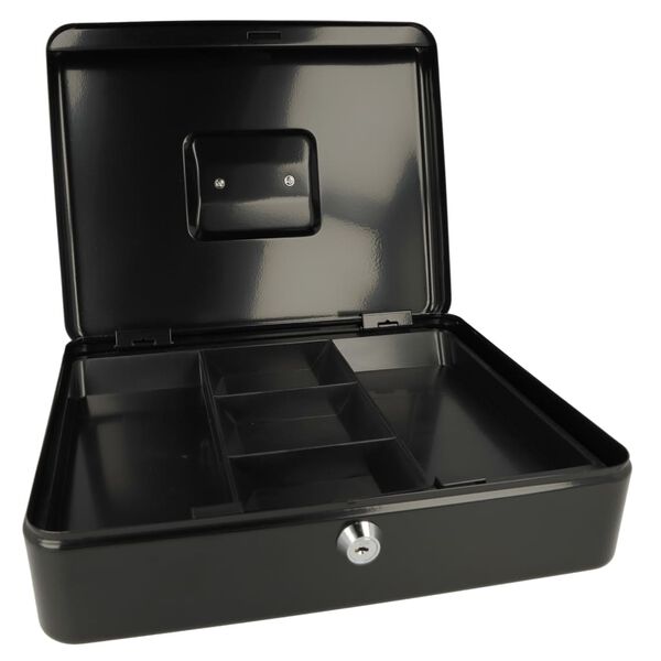 WESTCOTT Kasetka na pieniądze, 301x242x91 mm, czarna