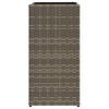 vidaXL Donice ogrodowe, 2 szt., szare, 30x30x60 cm, rattan PE