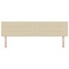 vidaXL Wezgłowie LED Ze LED Lights Kremowy 180 cm Poliester