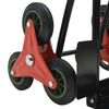 vidaXL W&oacute;zek ręczny Czarny i czerwony 64,5 x 49,5 x 114 cm Stal