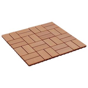 vidaXL Płytka Tarasowa 22 pcs Drewno tekowe 30 x 30 cm