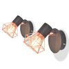 vidaXL Lampy ścienne z 2 diodami LED w formie żar&oacute;wek,2 szt., 8 W