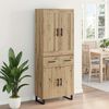 vidaXL Highboard z szufladą Dąb rzemieślniczy 69,5 x 34 x 180 cm
