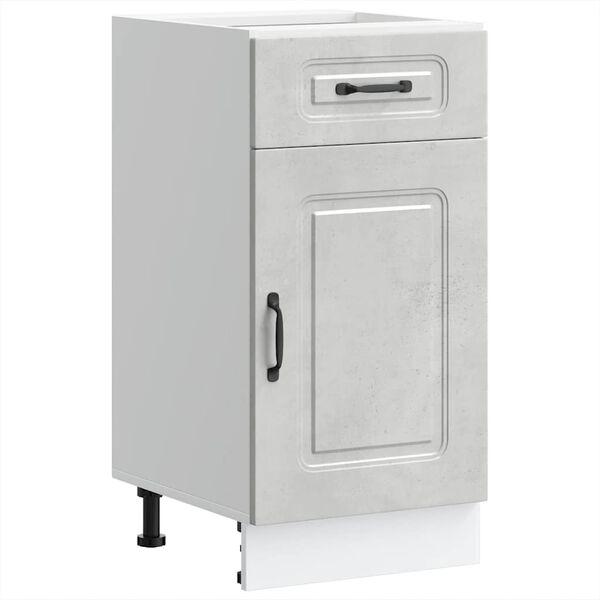 vidaXL Szafka kuchenna dolna, Kalmar, szarość betonu