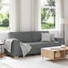 vidaXL Sofa 3-osobowa Ciemnoszara 220x78x84 cm Tkanina