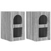 vidaXL Stolik nocny ELST 2 szt. Szary Sonoma 29,5 x 33,5 x 50 cm
