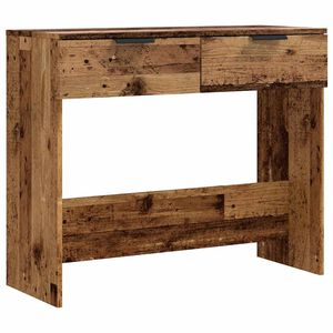 vidaXL Stolik konsolowy, stare drewno, 90x36x75 cm
