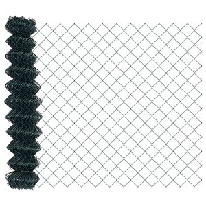 vidaXL Ogrodzenie łańcuchowe 10 x 1 m Stal zielony