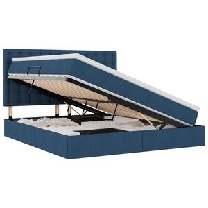 vidaXL Ł&oacute;żko z miejscem na przechowywanie i materacem 180 x 200 cm