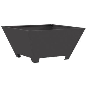 vidaXL Bowl ogniskowy Czarny 60 x 60 x 30 cm Stal kortenowska