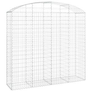 vidaXL Łukowaty kosz gabionowy 200x50x180/200 cm, galwanizowane żelazo