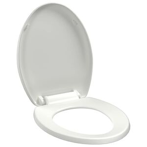 vidaXL Deska sedesowa, wolnoopadająca, z szybkozłączem, biała