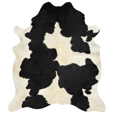 vidaXL Dywan z krowiej skóry, czarno-biały, 150x170 cm