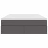 vidaXL Ł&oacute;żko z miejscem na przechowywanie i materacem Szary