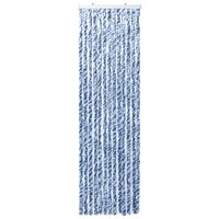 vidaXL Zasłona przeciwko owadom, niebiesko-biała, 56x200 cm, szenil